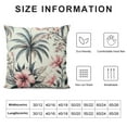 thumbnail image 5 of Leisuo Coconut Tree Hibiscus Body Pillow Cover Pillow Covers Pillowcase for Bedroom Sofa Couch Women Men, 5 of 5