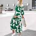 thumbnail image 4 of pstuiky Robes pour Femmes, Robe de Mode pour Femmes Printemps/été à Manches Longues, Col Rabattu, Robe Formelle, Soldes, 4 of 7