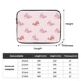 thumbnail image 3 of Cute Cartoon Whale Girls Pink Portable Laptop Sleeve Compatible with MacBook Air Notebook Computer Case for Men Women College School Students, 3 of 7