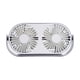 thumbnail image 3 of Ventilador de aromaterapia de escritorio de doble cabezal y doble aspa, recargable por USB, con tableta de aromaterapia y 3 velocidades., 3 of 7