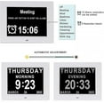 thumbnail image 3 of Dementia clock Alzheimer's clock and senior citizen large digital calendar clock with date and day of the week, 3 of 5