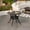 Round(35.43"L×35.43"W×28.35"H), variant on Hzzkey 81.89" L Oval Outdoor Dining Table with 1.88" Umbrella Hole, Cast Aluminum Frame
