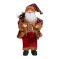 thumbnail image 2 of Figura de Papá Noel para Navidad, adorno de año Nuevo, regalo para la familia, juguete para niños, accesorios para muñecas, decoración para la rojo y dorado, 2 of 9
