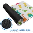 thumbnail image 6 of Long Mouse Pads for Desk,Colorful Cartoon Dinosaurs Pattern Desk Mats on Top Of Desks, Desk Mouse Pad Extra Large with 3mm Non-Slip Base and Stitched Edge for Gaming,Office,Work,Home 47.3"x23.6", 6 of 6