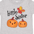 thumbnail image 4 of Inktastic Little Sister Pumpkins with Fall Leaves Girls Toddler T-Shirt, 4 of 5