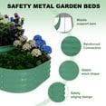 thumbnail image 3 of 3-Tier Galvanized Steel Raised Garden Bed Kit – Modular Planter Box, Rust-Resistant Coating, Safe Rounded Edges, Quick 5-Minute Assembly, Outdoor Metal Frame for Vegetables, Herbs, Flowers – Green, 3 of 6