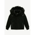 thumbnail image 4 of Justice Girl's Velvet Puffer Bomber, Sizes XS - XL, 4 of 5