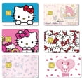 thumbnail image 2 of Hello Kitty piel inteligente para tarjetas de crédito Anime My Melody Pvc Game Id Subway Bank Cards Sticker Kawaii Kt Girls Cards Cover Gifts, 2 of 4