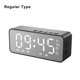 thumbnail image 4 of Superficie del espejo 3-en-1 Reloj de alarma Gran pantalla Bluetooth Compatible con Bluetooth Altavoz de reducción de ruido Tiempo real Temperatura Meter Relojes Tipo 1 Negro Inevent HA011424-03, 4 of 6