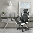 thumbnail image 4 of Homylin PU Leather Gaming Chair Desk High Back Swivel Rolling Racing Chairs Executive Desk Chair Adjustable Video Gaming Chairs, 4 of 9
