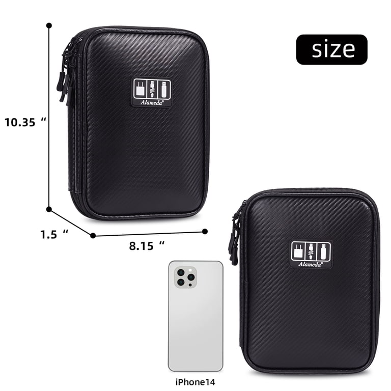 BAGSMART Kabel-Organizer Klein – 7 Gummischlaufen, 5 Netzfächer, Wasserabweisend – Für Kabel, USB-Sticks, Speicherkarten – 24x17x3,5 Cm BAGSMART Kabel-Organizer Klein – 7 Gummischlaufen, 5 Netzfächer, Wasserabweisend – Für Kabel, USB-Sticks, Speicherkarten – 24x17x3,5 Cm