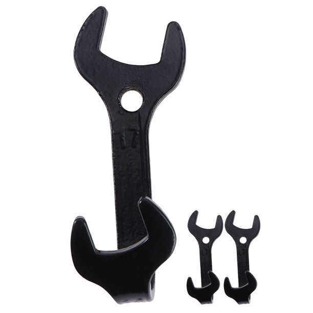 3 ganchos de pared con forma de llave inglesa vintage, de hierro, decorativos, para modelar llaves
