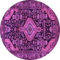 thumbnail image 1 of Ahgly Company Indoor Round Persian Purple Traditional Area Rugs, 3' Round, 1 of 4