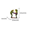 thumbnail image 4 of Steadline Valentine's Day Resin Frog Figurine - Cute Tabletop Decor - Romantic Shelf Display - Unique Home Decoration Gift, 4 of 7