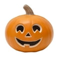 thumbnail image 4 of Sylvtty Halloween Pumpkin Lantern Light Up Pumpkin Ornament with Spooky Curved Face for Halloween Party Indoor Outdoor Decor, 4 of 7