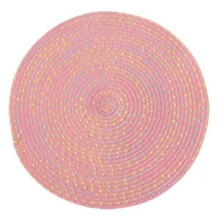 

WZF Place Mat Nordic Style Anti-scalding Cotton Yarn Home Woven Table Protective Mat Coaster Kitchen Supplies