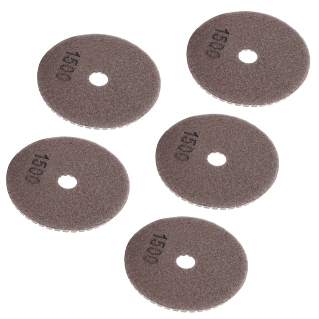 Almohadilla de pulido de diamante, 5 piezas, 4 pulgadas, disco de pulido húmedo de diamante, kit de almohadillas para pulir mármol, rendimiento finamente ajustado