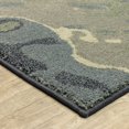 thumbnail image 4 of HomeRoots 509757 5 x 7 ft. Blue Green & Gray Abstract Power Loom Stain Resistant Rectangle Area Rug, 4 of 5