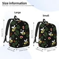 thumbnail image 4 of Naloa Canvas Backpack for Men Women Bees Print Rucksack Casual Travel Daypack Large and Small Durable College Tote Satchel Bookbag for Teens, 4 of 8