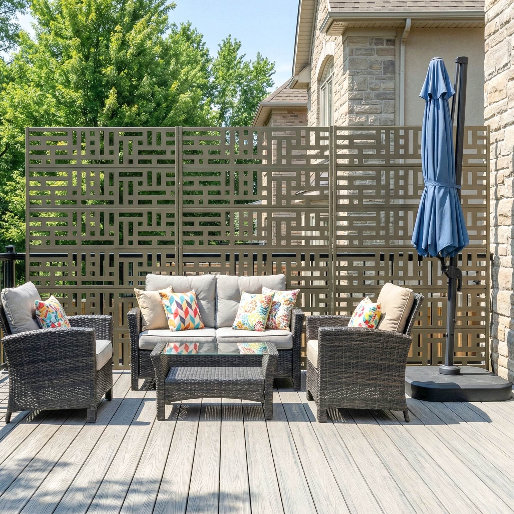 Privacy Metal Screen Fence Panel