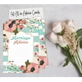 thumbnail image 6 of Inkdotpot Marriage Advice Cards For Bride & Groom, Mr and Mrs Guestbook Alternative Floral Wedding Dcor, Set of 50, 5X7 Inches, 6 of 8