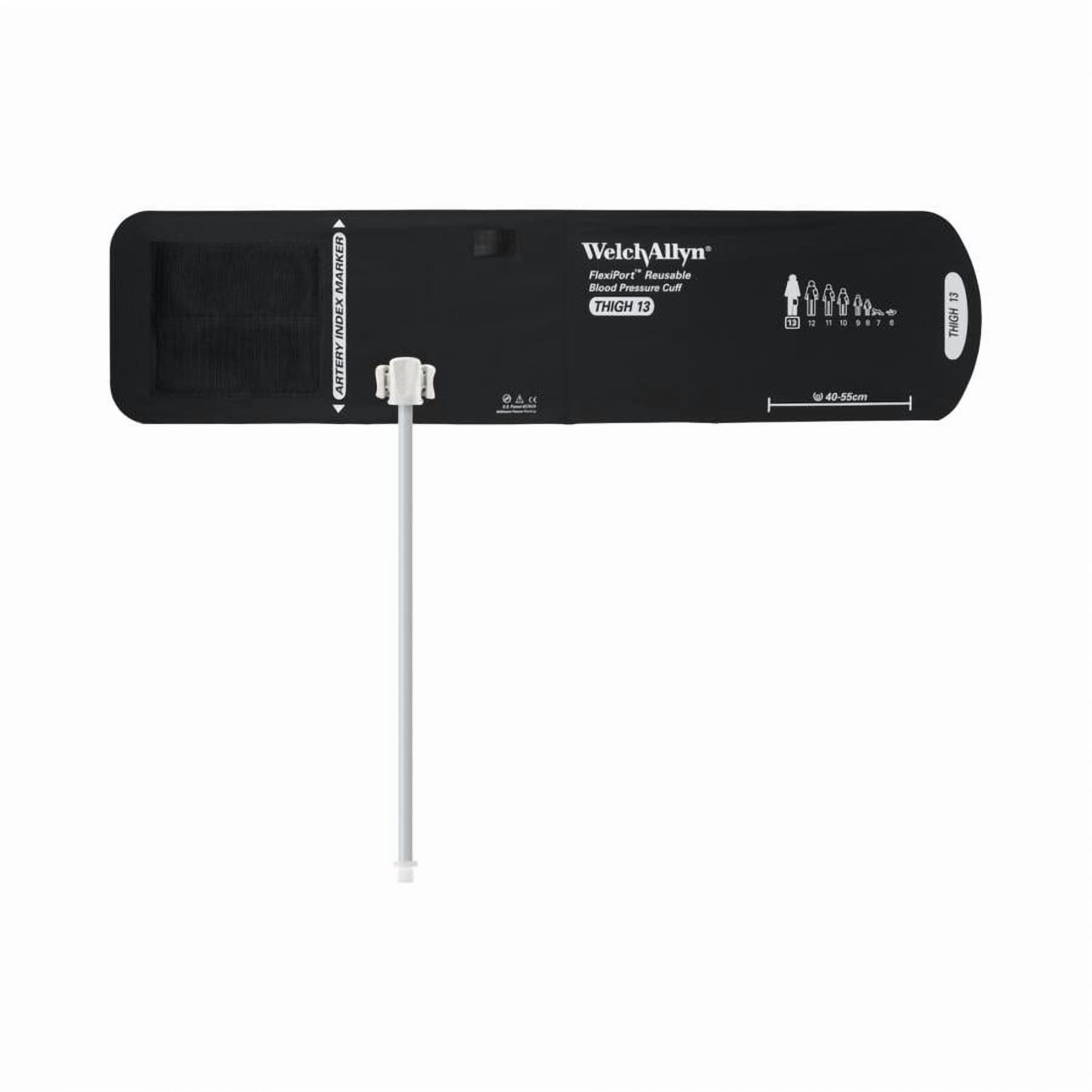 FlexiPort Blood Pressure Cuff, Adult Thigh Size 13, 40 - 50 cm, Nylon, Screw Type Connector, 1 Count