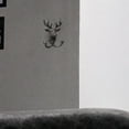 thumbnail image 1 of Perchero de pared de hierro fundido Macarena con forma de cabeza de ciervo con dos ganchos, 1 of 8