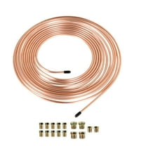 ALL-CARB Brake Line Tubing Kit Copper Nickel 3/16 OD 25 Foot Coil Roll all Size Fittings
