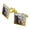 Gold, variant on Horse Support Group Square Cufflink Set - Silver or Gold