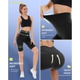 thumbnail image 2 of Pantalones cortos moteros CAMPSNAIL de cintura alta para mujer, paquete de 4, 2 of 4