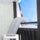 thumbnail image 2 of Ounissouiy Placa de tela con sello para ventana Airlock, blanco, 3m/4m, Universal, para el hogar, Flexible, impermeable, suave, para aire Tratamientos de ventanas 3m, 2 of 5