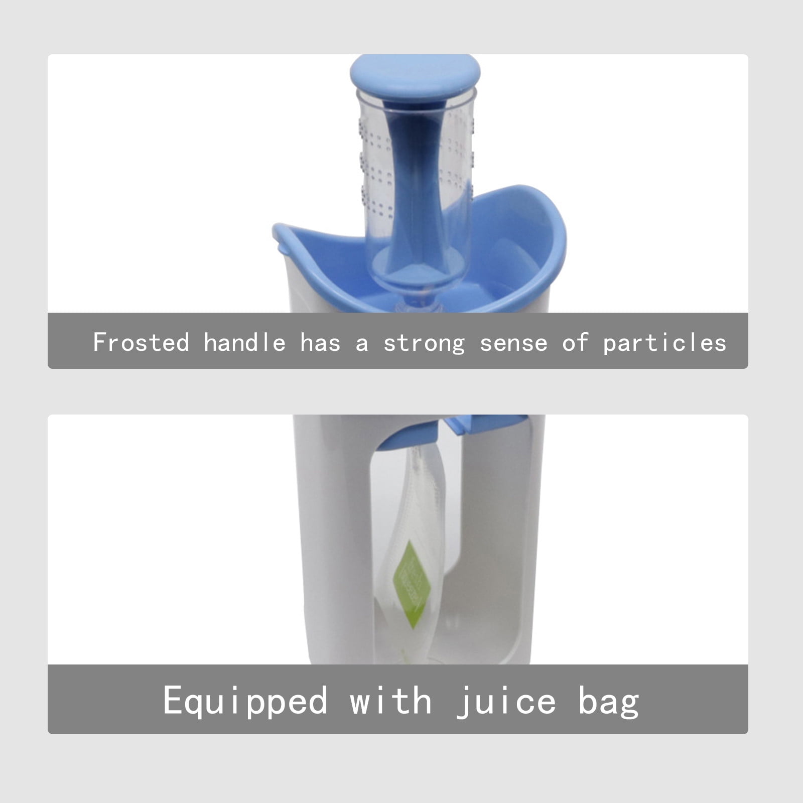 Uutvery Baby Food Maker, Manual Fruit Puree Squeezer with 10 Reusable Pouches, Non-Slip Base for Easy Homemade Baby Food, 9.06x5.12x3.74 inches