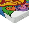 thumbnail image 2 of Ambesonne Cartoon Fitted Sheet, Floral Balloon, Twin XL Size, Multicolor, 2 of 3