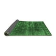 thumbnail image 2 of Ahgly Company Indoor Square Oriental Emerald Green Industrial Area Rugs, 6' Square, 2 of 4