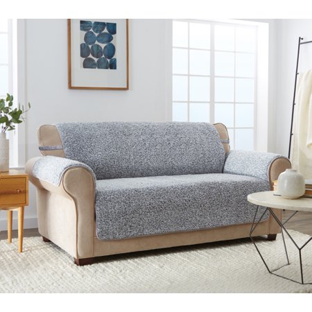 Innovative Textile Solutions 1-piece Cambridge Sherpa XL Sofa Furniture Cover  Grey