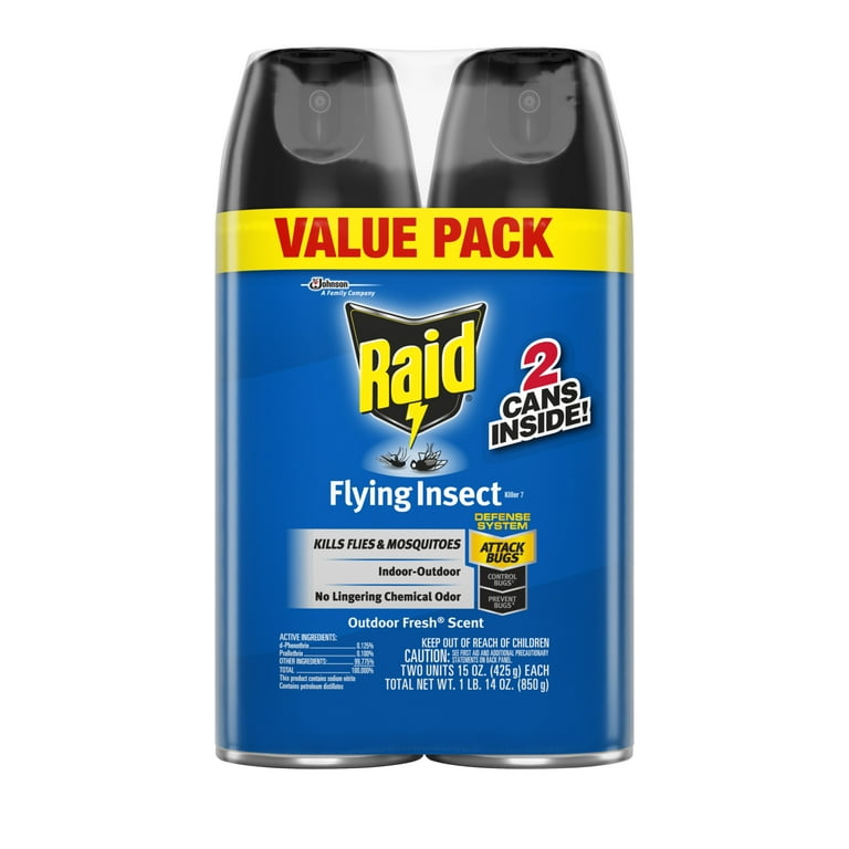 Raid Flying Insect Killer Bug Spray 7, Get Rid of Flies &amp; Other 