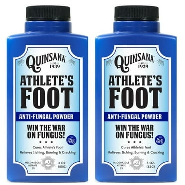 Quinsana Anti-Fungal Athlete's Foot Powder 3-oz btls - 2 Bottle Pack