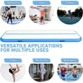 thumbnail image 4 of BEYOND MARINA Air Gymnastics Tumble Track Inflatable Tumbling Air Mats for Home Yoga Use Blue 16ft, 4 of 6