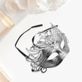 thumbnail image 4 of Unique Bargains 1 Pc Crown Party Mask Silver Tone Plastic, 4 of 5