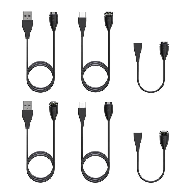 1m Watch Charging Cable for Garmin Fenix 7/7S/7X/6/6S (Elbow to Type-A Male) Ndcxsfigh Para estrenar