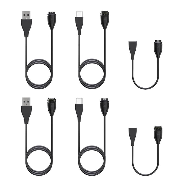 Cable de carga de reloj de 17 cm para Garmin Fenix 7/7S/7X/6 (recto a tipo C hembra)