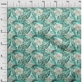 thumbnail image 3 of oneOone Rayon Aquamarine Fabric Tropical Floral Fabric For Sewing Printed Craft Fabric By The Yard 56 Inch Wide, 3 of 5