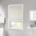 thumbnail image 4 of Madison Park Cordless Roman Window Shades Basketweave 1 Piece 27x64"Casual Total Blackout Ivory, 4 of 5