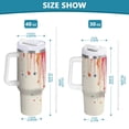 thumbnail image 6 of Yayeee 40oz Stainless Steel Tumbler with Straw and Handle Double-Wall Insulated Travel Water Bottle, Black Astronaut, 6 of 8