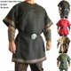 thumbnail image 4 of Medieval Vikingo Norman Disfraz De Halloween De Manga Corta Túnica Camisa Larga, 4 of 4