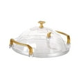 thumbnail image 1 of Soporte para tartas con tapa, bandeja redonda para servir con asa, bandeja para postres y aperitivos, organizador de encimera transparente para té perfecl  Bandeja decorativa, 1 of 7