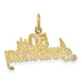 thumbnail image 3 of 14k Yellow Gold 50th Anniversary Charm Pendant, 3 of 4