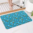 thumbnail image 4 of Cartoon Construction Vehicles Clouds Bathroom Rugs Mat,Non Slip Microfiber Bathroom Rug,Rubber Backing,Soft Bathroom Mats for Bathroom Floor,Tub and Shower,17x27in(43x68cm), 4 of 5