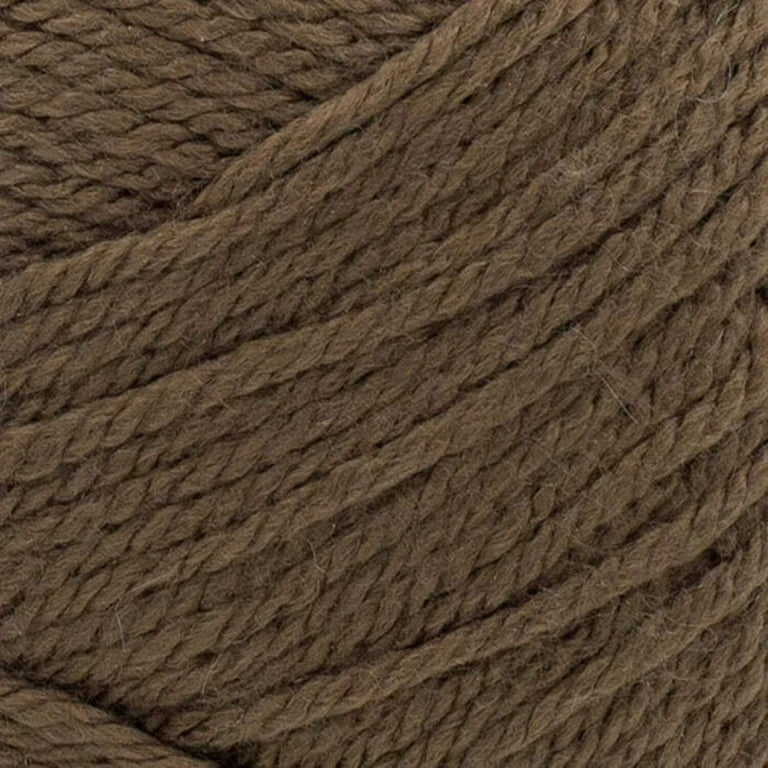 Lion Brand Yarn Basic Stitch Anti Pilling Russet Heather Anti Pilling  Medium Acrylic Brown Yarn 3 Pack