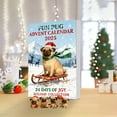 thumbnail image 2 of hulanddfd 2025 Pug Advent Calendar - Christmas Countdown Calendar with 2D Xmas Decorative Pendant 24 Days of Surprises Holiday Gift for Family, 2 of 6